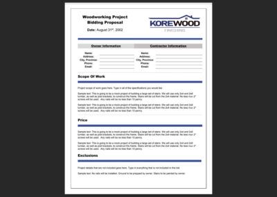 Korewood Finishing